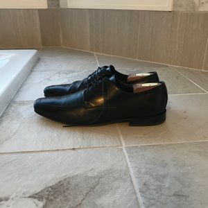 Mens Black Hugo Boss lace up Dress Shoe size 10